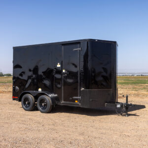 CARGO CRAFT  7'X14' ENCLOSED TANDEM AXLE - BLACK