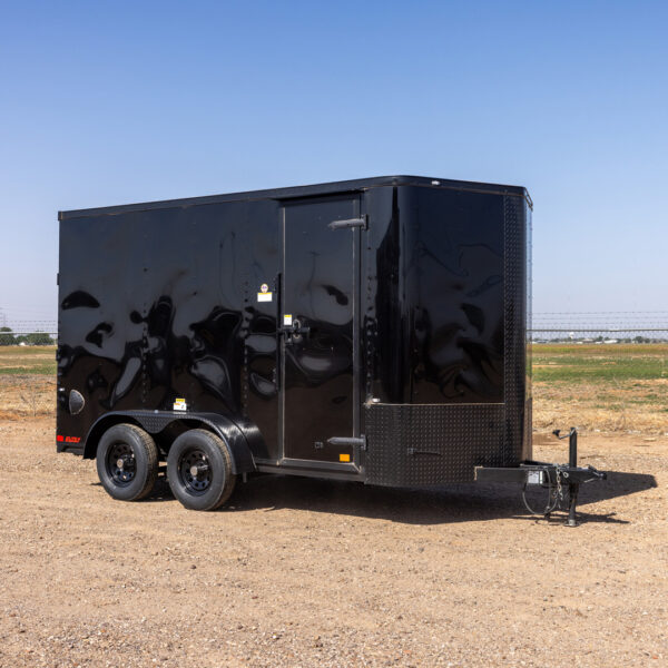 CARGO CRAFT  7'X14' ENCLOSED TANDEM AXLE - BLACK