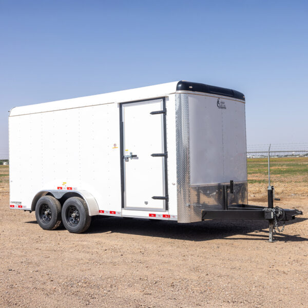 CARGO CRAFT 7'X16' ENCLOSED TANDEM AXLE - WHITE HIGH CAPACITY