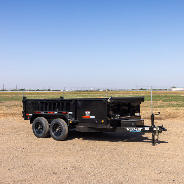 TOPHAT 77"X12' DUMP TRAILER -2